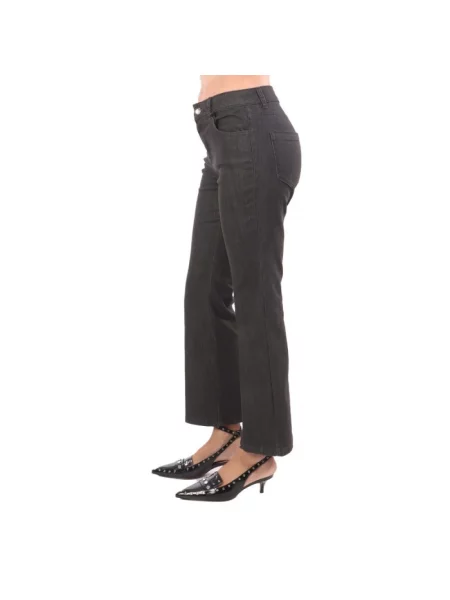 Jeansy straight leg Marella czarne