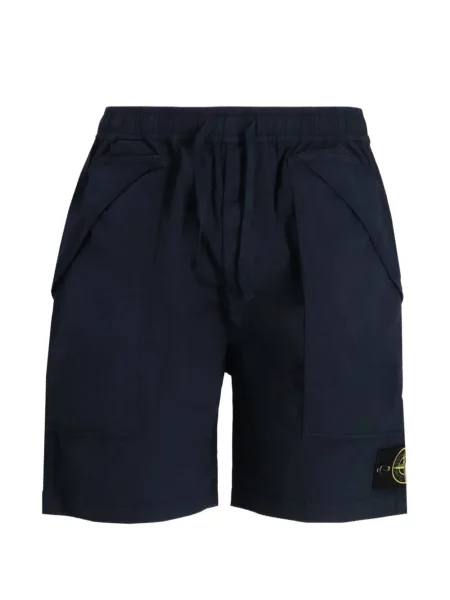 Pantaloni scurți Stone Island cu strasuri albastru