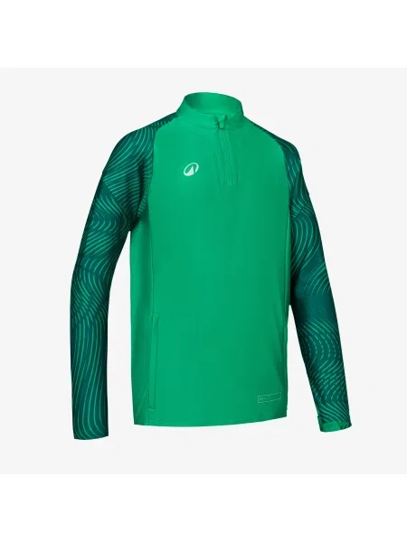 Bluza piłkarska krótki dla dzieci Kipsta Viralto Wavy Club zielona