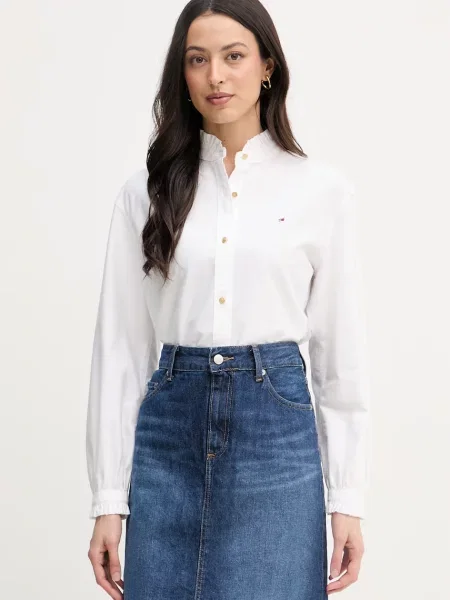 Tommy Hilfiger košulja za žene od pamuka bijela