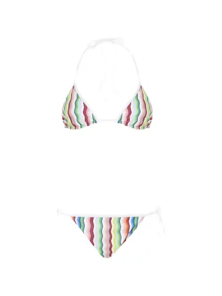 Bikini Missoni cu dungi alb