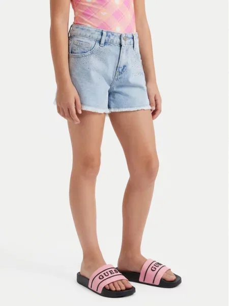 Детские шлепанцы Guess розовые