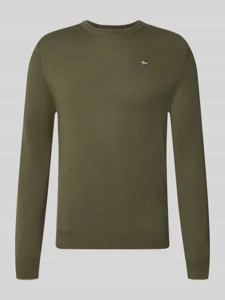 Sweter z dzianiny Slim Fit z czystej wełny model DAMAVAND' Napapijri