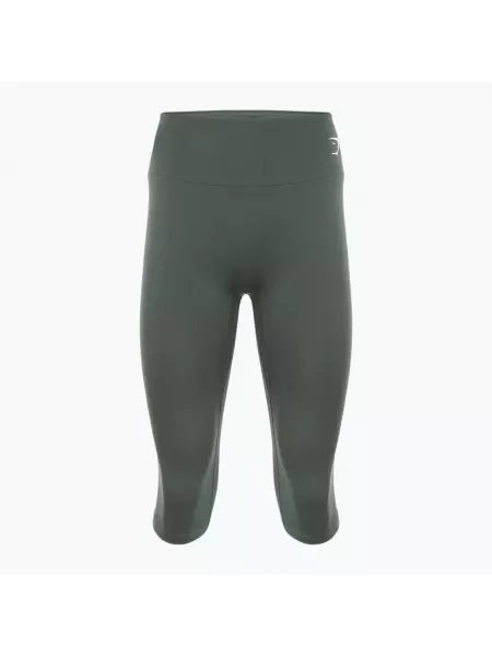 Дамски клинове Gymshark Training Cropped obsidian / green зелено