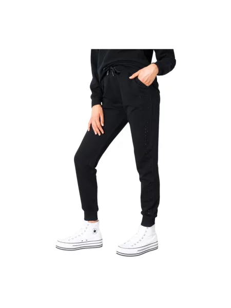 Komplet dresowy Armani Exchange z kieszeniami bocznymi czarny