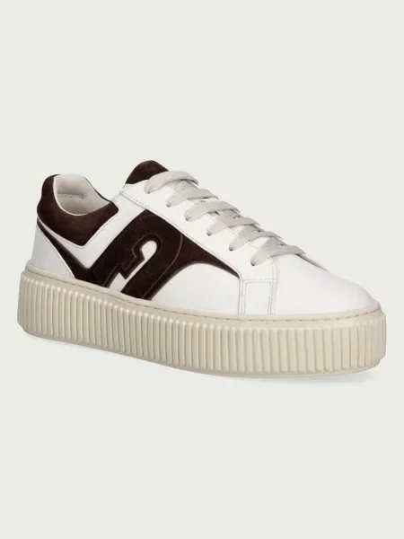 Furla Sky Lace-Up sportcipő női bőr bézs