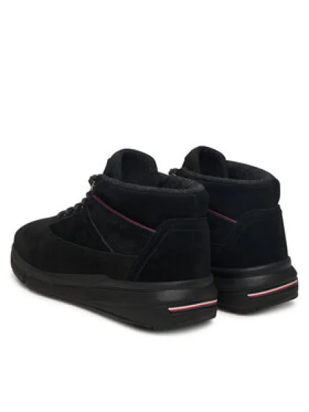 Pánske tenisky Tommy Hilfiger W Nbk Sde Hybrid BDS black čierna