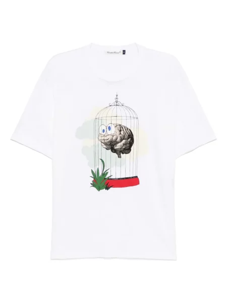 Tricou Undercover cu imagine alb
