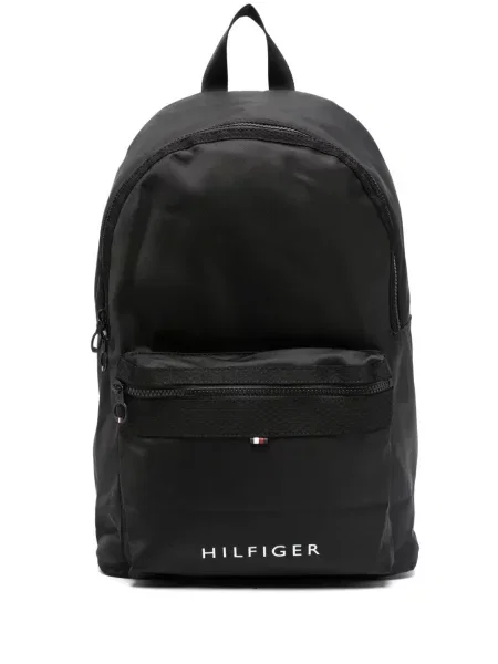 Batoh Tommy Hilfiger s potiskem černý