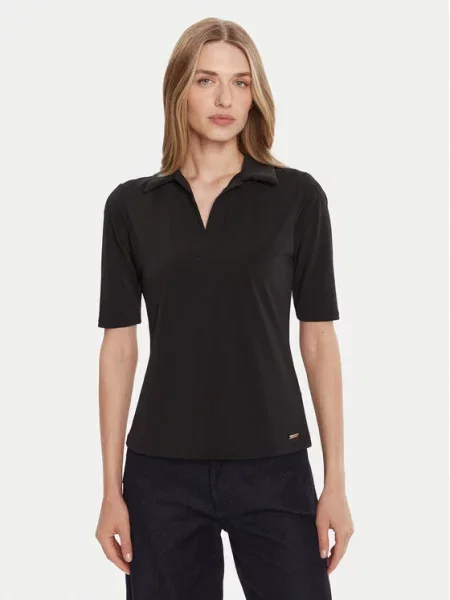 Calvin Klein Polo marškinėliai Slim Fit juoda