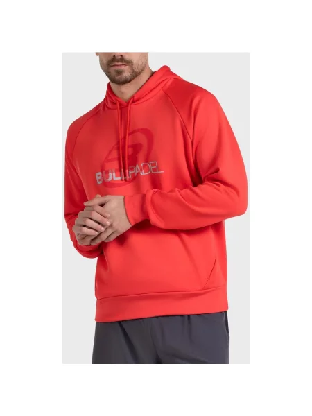 Bluza z kapturem Bullpadel Eira lawa S czerwony