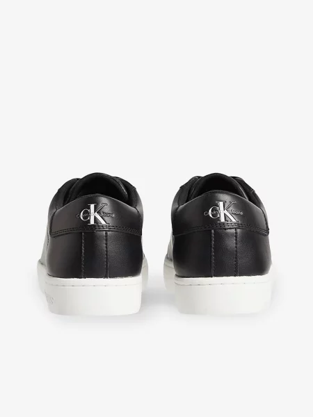 Kožené klasické tenisky Calvin Klein Jeans čierna