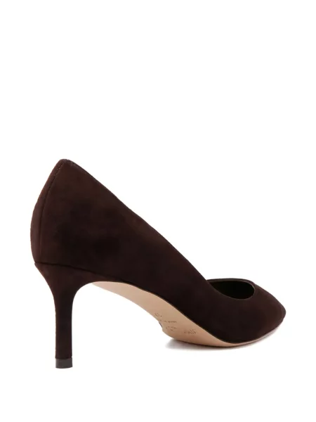 Pantofi cu toc Jimmy Choo din piele de căprioară maro