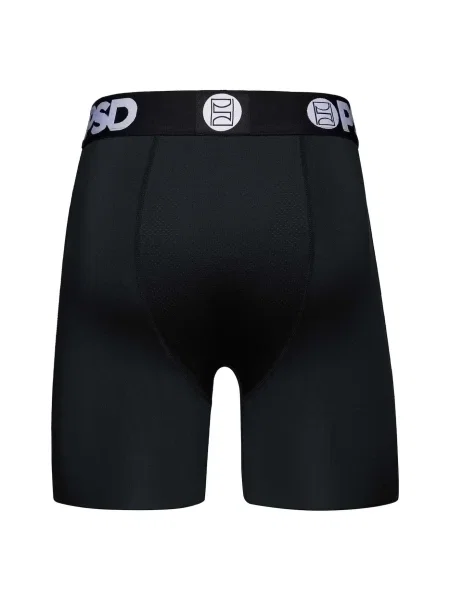 PSD Boxeri SOLIDS negru alb