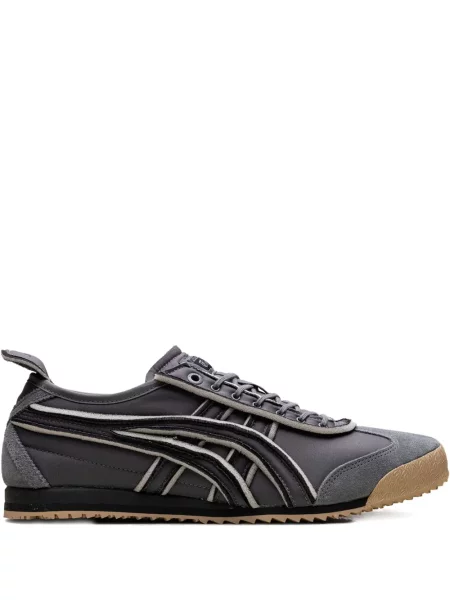 Маратонки Onitsuka Tiger с тигров принт сиво