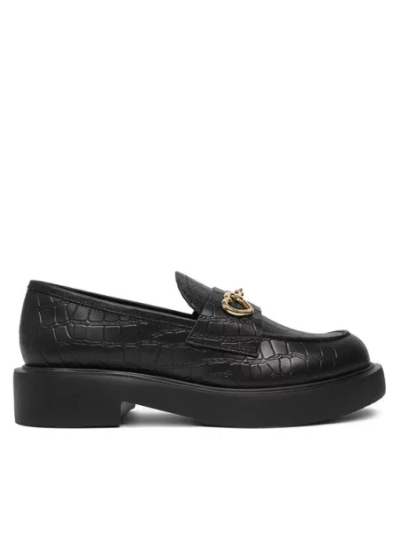 Loaferke LOVE MOSCHINO črna