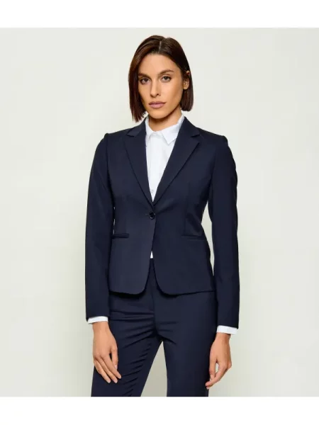 BOSS BLACK de lână sacou jarua negru
