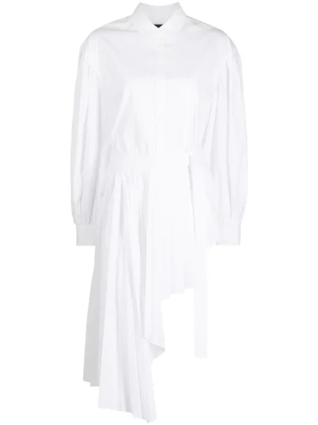Rochie tip cămașă Juun.j plisată alb