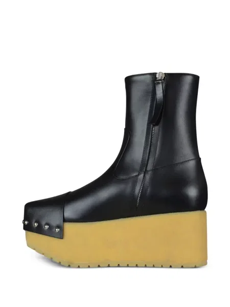 Cizme scurte Moncler cu tepi negru