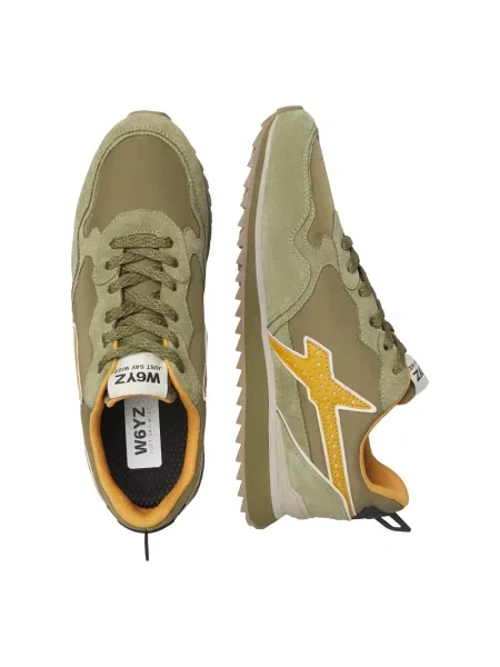 Sneakersy W6yz zamszowe zielone