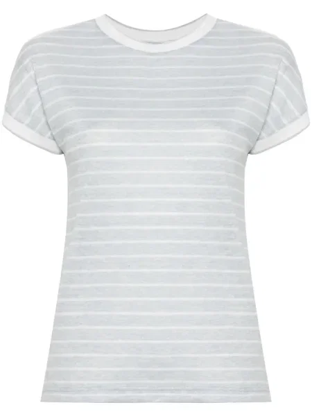 Koszulka Eleventy z okrągłym dekoltem niebieska