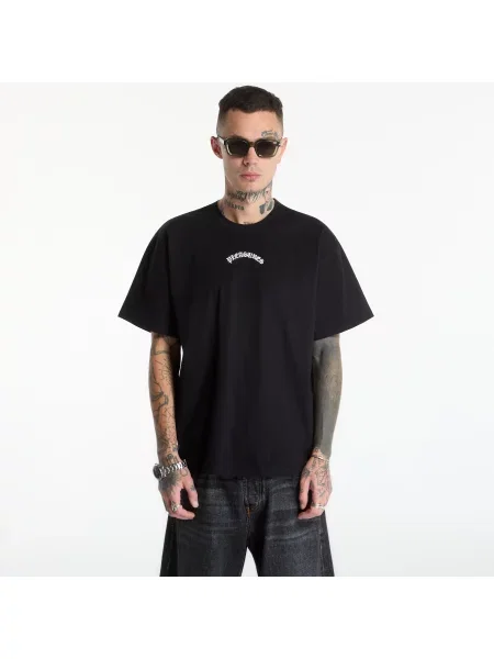 Tricou PLEASURES Athor T-Shirt Black XXL negru