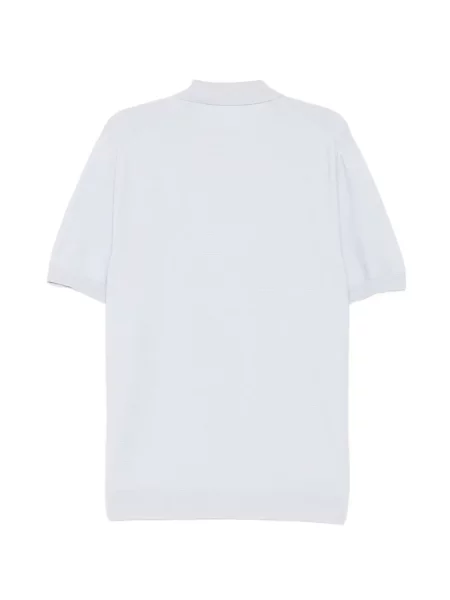 Tricou polo Lacoste cu autograf albastru