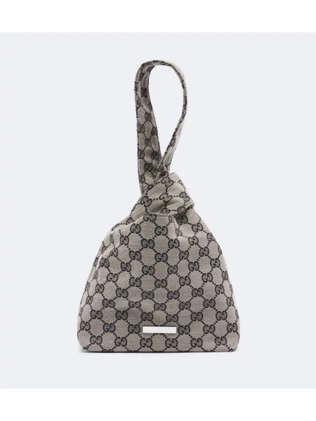 Plátěný top Gucci šedý