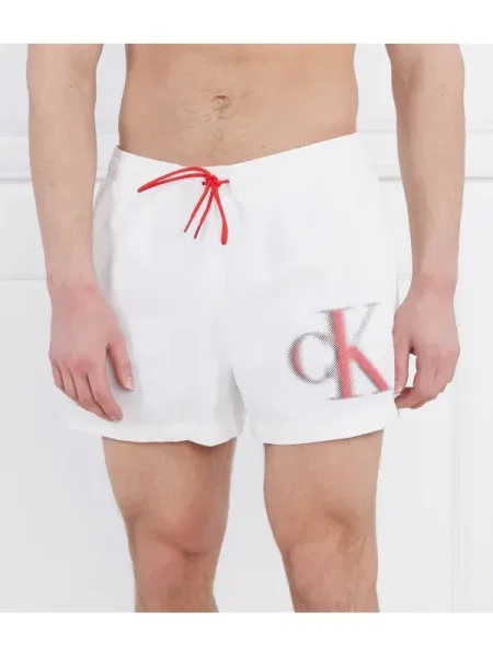 Chiloți Calvin Klein Swimwear alb
