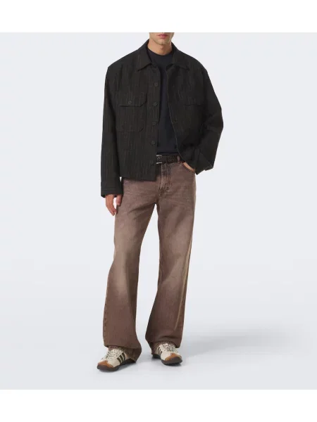 Tricou Moncler din piele albastru