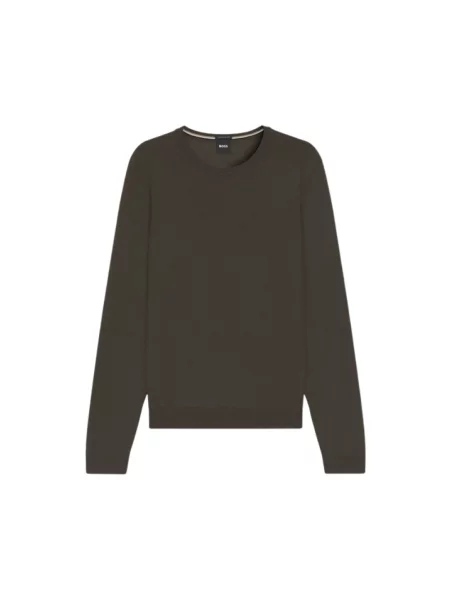 Bluza Boss z długim rękawem brązowa