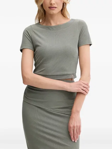 Tricou Guess cu autograf verde