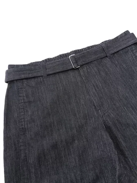 Cu centură pantaloni Croquis albastru