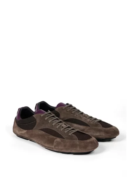 Sneakerși Paul Smith din piele maro
