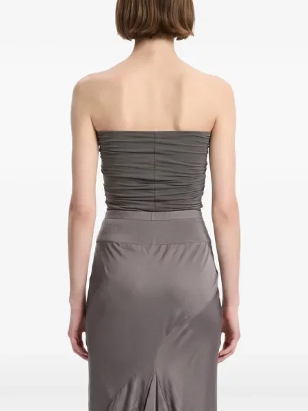 Top Rick Owens cu volane gri