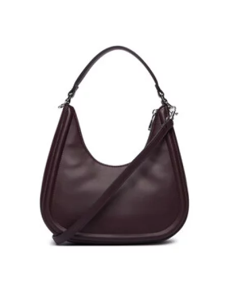 Calvin Klein Rankinė Bold Ck Small Crescent Bag Vyšninė ruda
