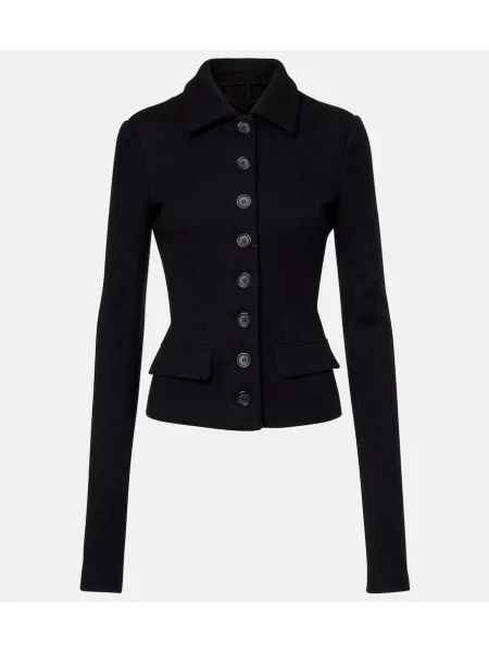 Geacă Dolce&gabbana de lână negru