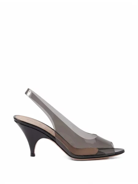 Pantofi cu toc Gianvito Rossi slingback alb