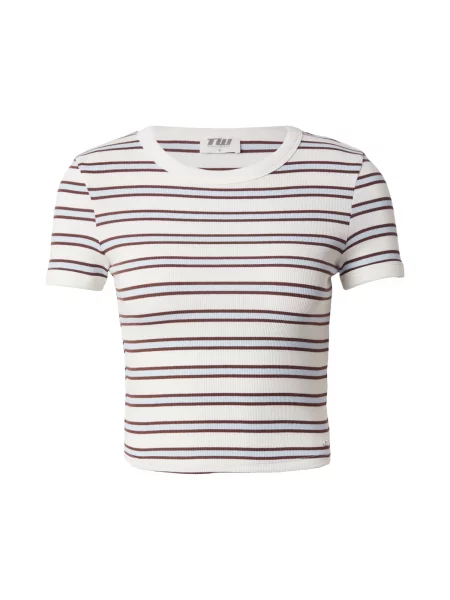 Tally Weijl Tricou albastru deschis / maro alb
