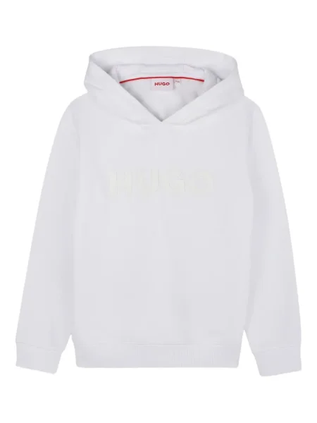 Bluza z kapturem dziecięca Hugo biała