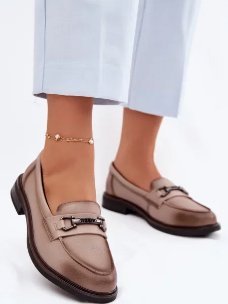 Mocasini Vinceza din piele negru
