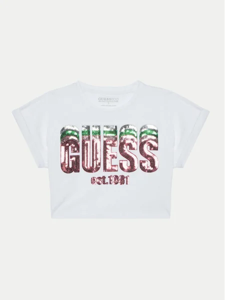 Guess Tricou alb