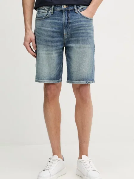 Guess pantaloni scurți pentru bărbați cu albastru