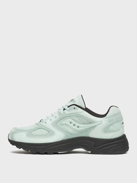 Кожаные кроссовки Saucony Jazz мятного цвета