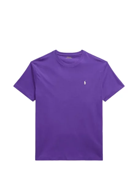 Tricou polo Polo Ralph Lauren cu autograf cu 5 buzunare în carouri gri
