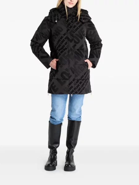 Lung palton Desigual negru