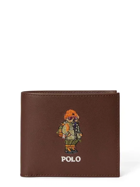 Polo Ralph Lauren πορτοφόλι ανδρικό καφέ