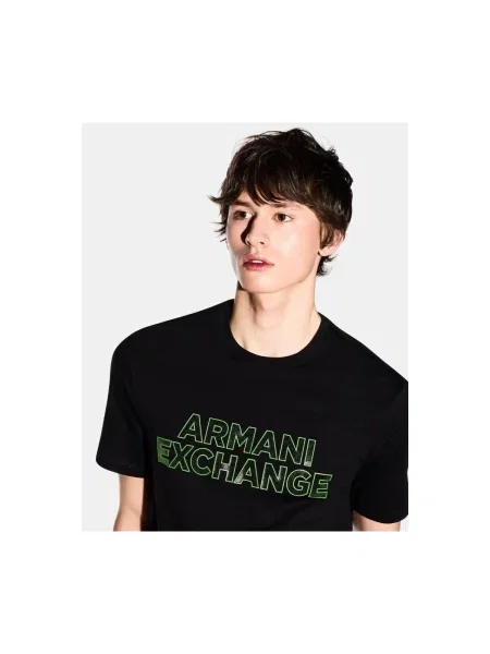 ARMANI EXCHANGE Tričko svetlozelená čierna