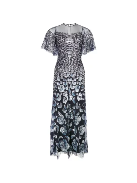Rochie maxi Temperley London albastru