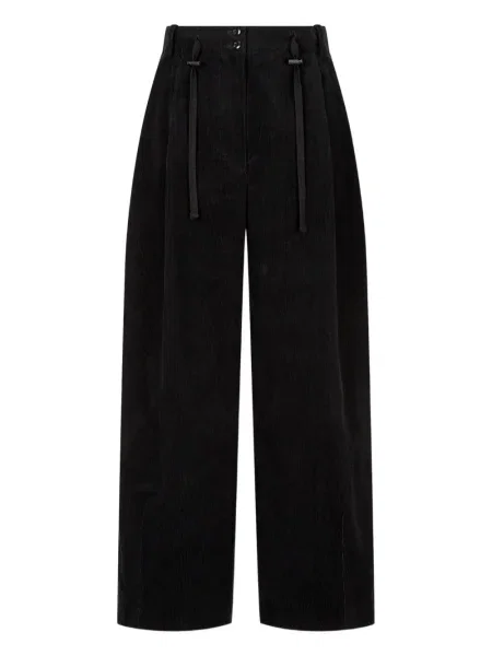 Pantaloni Studio Tomboy de catifea cord negru